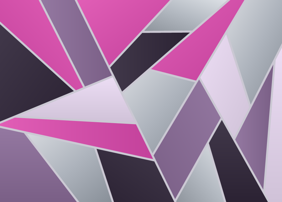 Geometric canvas, purple and pink facets